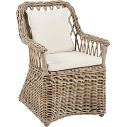 MAROS II - Tuinstoel - Lichtbeige - Rotan