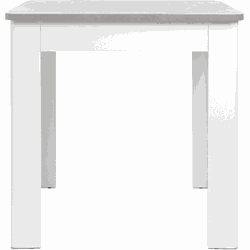 Eettafel met afgeronde hoeken en 1 lade zonder handgreep, 80 cm  OSLO