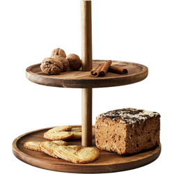 OTIX Etagere - 2 Laags - Serveertoren - Hout - Serveerschalen - High Tea