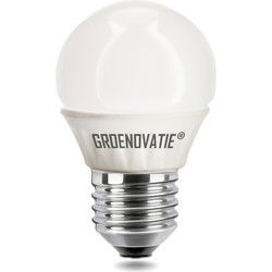 Groenovatie E27 Dimbare LED Kogellamp 4W Warm Wit