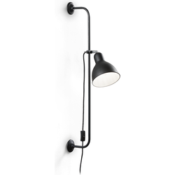 Ideal Lux - Shower - Wandlamp - Metaal - E27 - Zwart