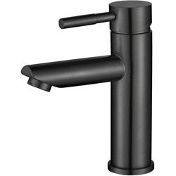 Luzzo® Como Black - RVS Wastafelkraan Laag - Zwart