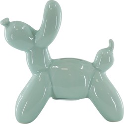Ornament- Money Bank Balloon Dog- Mint green-17x7x17cm