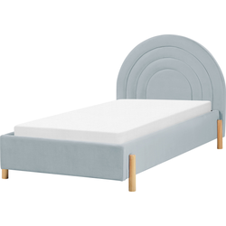 Beliani ANET - Kinderbed-Blauw-Fluweel