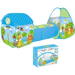 Decopatent® Ballenbak MET Speeltent EN Speeltunnel - Ballenbak Speeltent - Baby - Peuter - Speeltent voor kinderen - Ballentent Popup