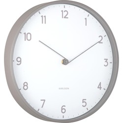 Wandklok Sencillez - Donkergrijs - Ø30cm