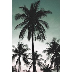 ESTAhome fotobehang palmbomen petrolgroen