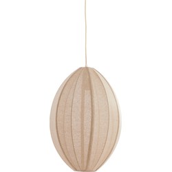 Light & Living - hanglamp - Milatos - beige - textiel - E27 - 2984684