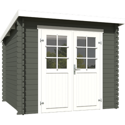 Blokhut Indi 230x230 Green Grey-Wit