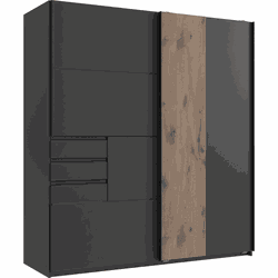 Kast 2 schuifdeuren met 3 laden L180 cm - COBURG