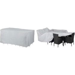 Afdekhoes Tuinset Zitset Zilver 308x138x89cm