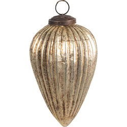 Clayre & Eef Kerstbal Goudkleurig Glas