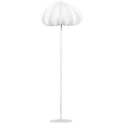 WOOOD Dalia vloerlamp - Papier - Wit - 150xØ50 cm