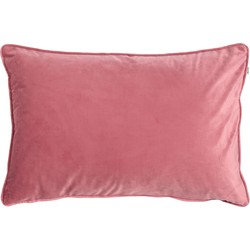 Dutch Decor FINN - Kussenhoes 40x60 cm - velvet - effen kleur - Dusty Rose - roze - Dutch Decor