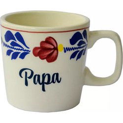 Boerenbont Beker Mok 0,2L met opdruk Papa