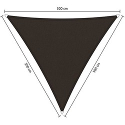 Shadow Comfort waterafstotend driehoek 5x5x5m Bison