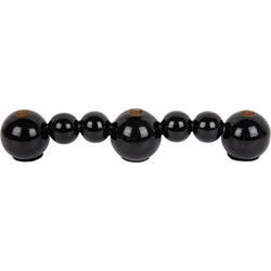 Kandelaar Bubbles Straight - Zwart - 41x7x7cm