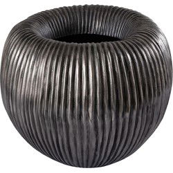 PTMD Bloempot Russel - 32x32x48 cm - Aluminium - Zilver