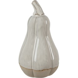 Clayre & Eef Decoratie Pompoen 9 cm Beige Porselein