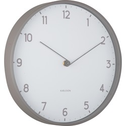 Karlsson - Wandklok Sencillez - Donkergrijs- Ø30cm