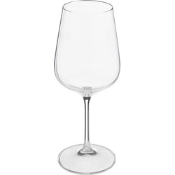 Secret de Gourmet Wijnglazen set Lena - doosje 6x stuks - chique transparant glas - 45 CL - Wijnglazen