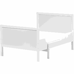 Beliani MONTIGNY - Kinderbed-Wit-Dennenhout