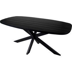 Kick eettafel Dane - 210cm - Zwart