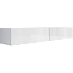 Meubella - TV-Meubel Flame - Wit - 200 cm