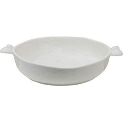 Clayre & Eef Serveerschaal Wit Keramiek Vleugels