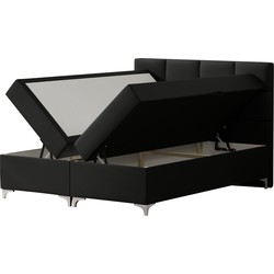 Springcrest® Luxe Boxspringset met Opbergruimte - Bed - 140x200 cm - Zwart