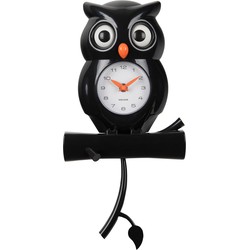 Wall Clock Owl Pendulum