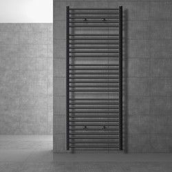 Badkamerradiator Sahara 750x1800 mm antraciet recht met zijaansluiting LuxeBath