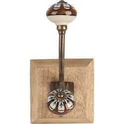 Clayre & Eef Wandhaak Bruin Hout