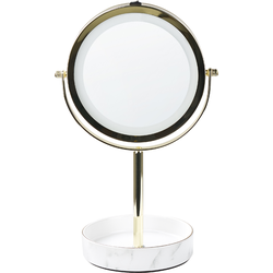 Beliani SAVOIE - Make-up spiegel-Goud-IJzer, Keramiek, Glas