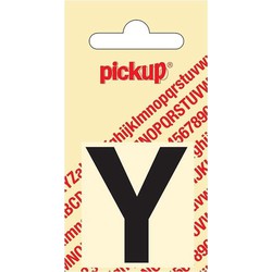 Plakletter Helvetica 40 mm Sticker zwarte letter y - Pickup