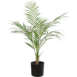 Louis maes Kunstplant - palm - Dypsis Lutescens - in pot zwart - 60 cm - Kunstplanten