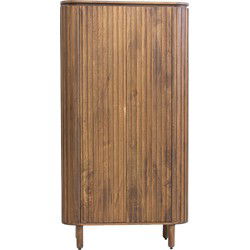 Wandkast Bruin Mangohout - 95x40x180cm - Myra