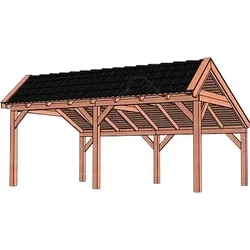 Trendhout douglas kapschuur De Stee, 600 x 425 cm