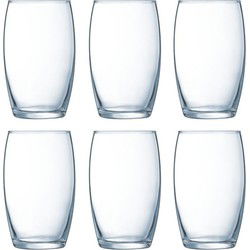Luminarc Tumbler waterglazen - 6x - 360 ml - glas - 12 cm - Drinkglazen