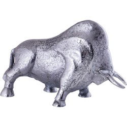 PTMD Decoratieve Standbeeld Ebeny - 29x11x20 cm - Aluminium - Zilver