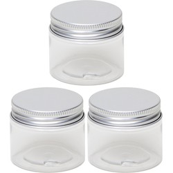 3x Mini weckpotje/inmaakpotje 50 ml van kunststof - Weckpotten