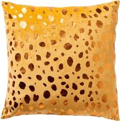 Dutch Decor TINO - Sierkussen velvet 45x45 cm Golden Glow - geel - Dutch Decor