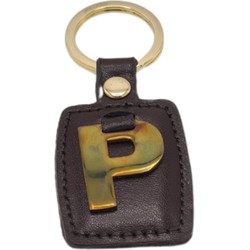 Sleutelhanger Antiek Goud/Bruin P