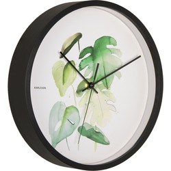 Karlsson - Wandklok Botanical Monstera - Jungle groen- Ø26cm