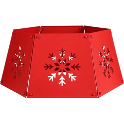 House of Seasons Kerstversiering Boomrok - 58x50.5x26 cm - Ijzer - Rood