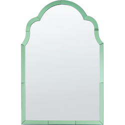 Beliani NORVILLE - Wandspiegel-Groen-Glas