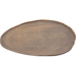 PTMD Plateau Kora - 30x25x1 cm - Aluminium - Messing