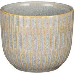 Sara pot rond grijs glaze h6xd7,5cm