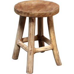 Kruk teak naturel d20h27 cm