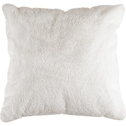 Tapijtenloods Heaven Vacht - Kussen Fluffy - Hoogpolig - Soft Touch Effen - Creme- 48x48 CM